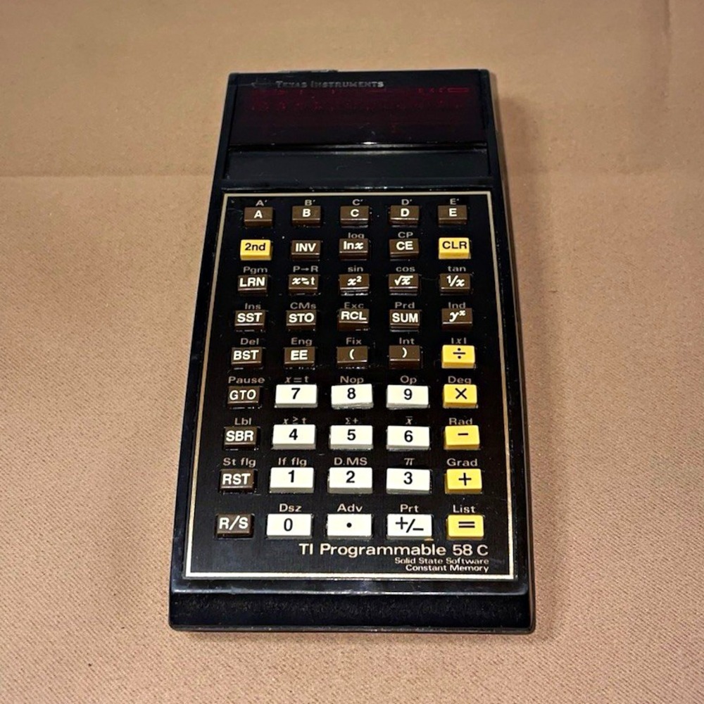 VTG Texas Instruments TI Programmable 58 C Calculator & Module untested AS-IS
